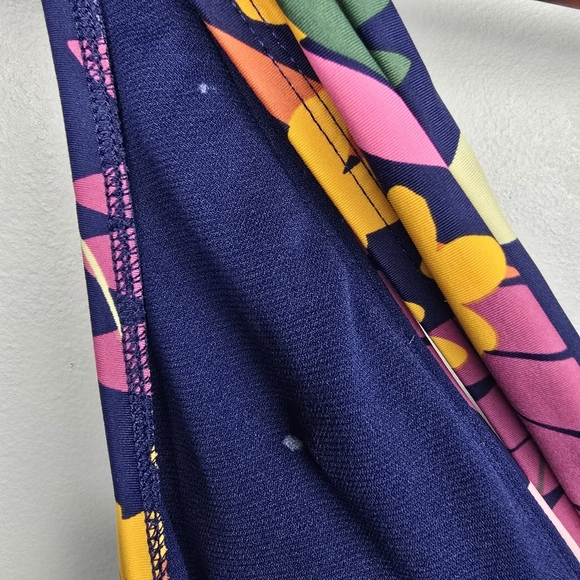 SEA ANGEL One Piece Floral Swim Suit Multicolored Navy Womens Size XL - Picture 14 of 15